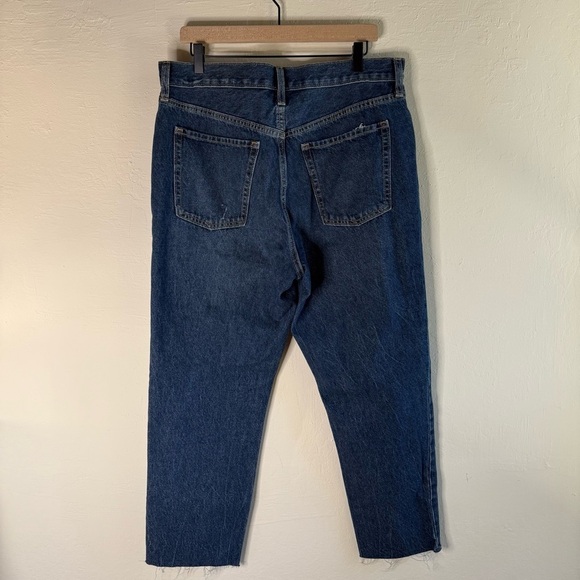Old Navy Extra High Rise Sky High Straight Leg Jeans Button Fly Size 14 - Picture 5 of 9